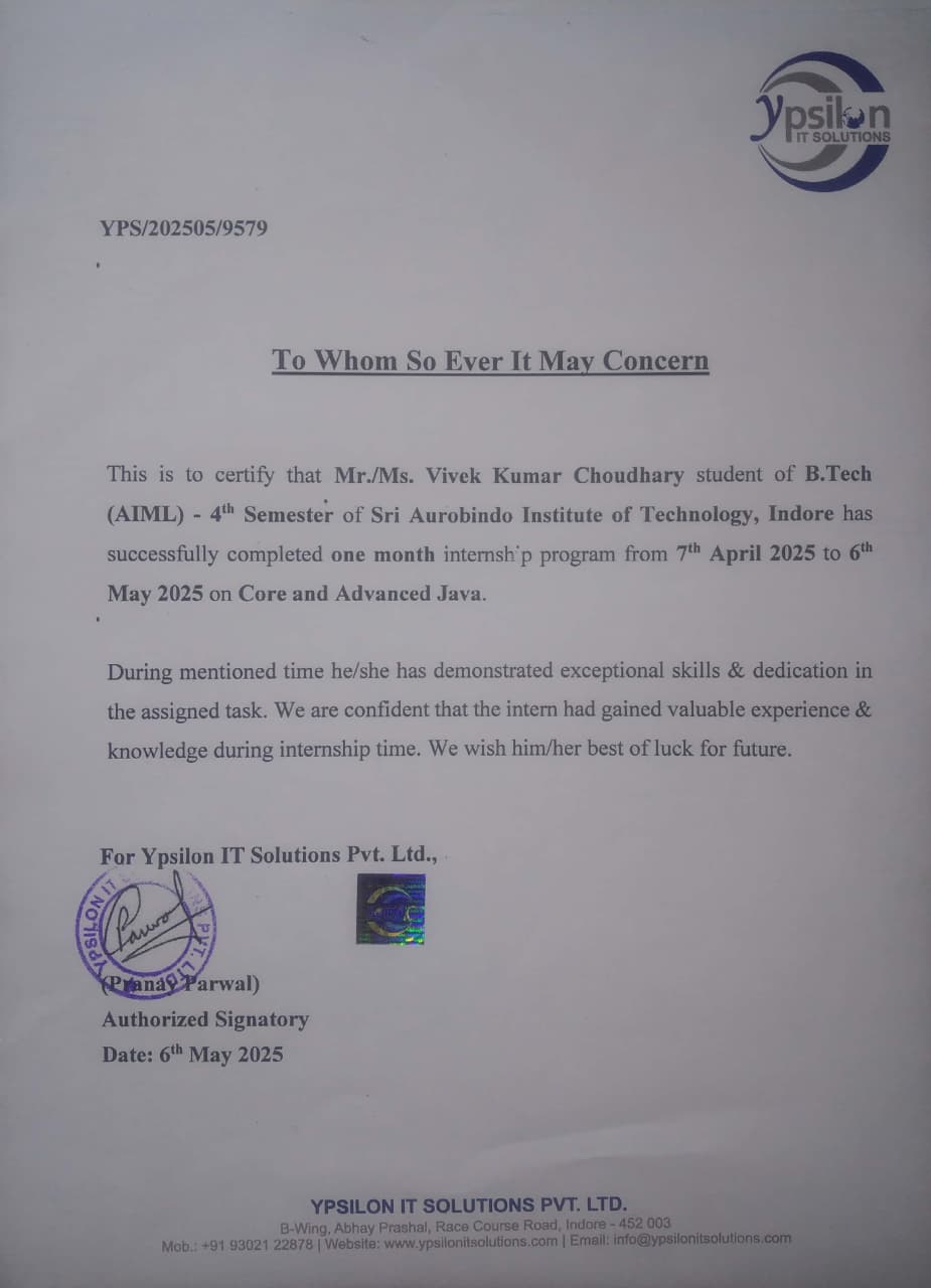 Core and Advanced Java